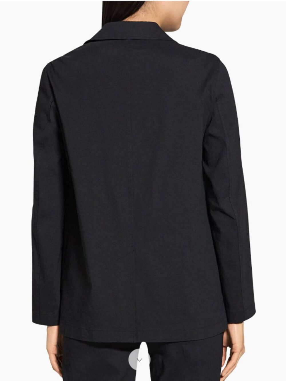 New Theory Relaxed Single-Breasted linen blend Jacket - Picture 6 of 9